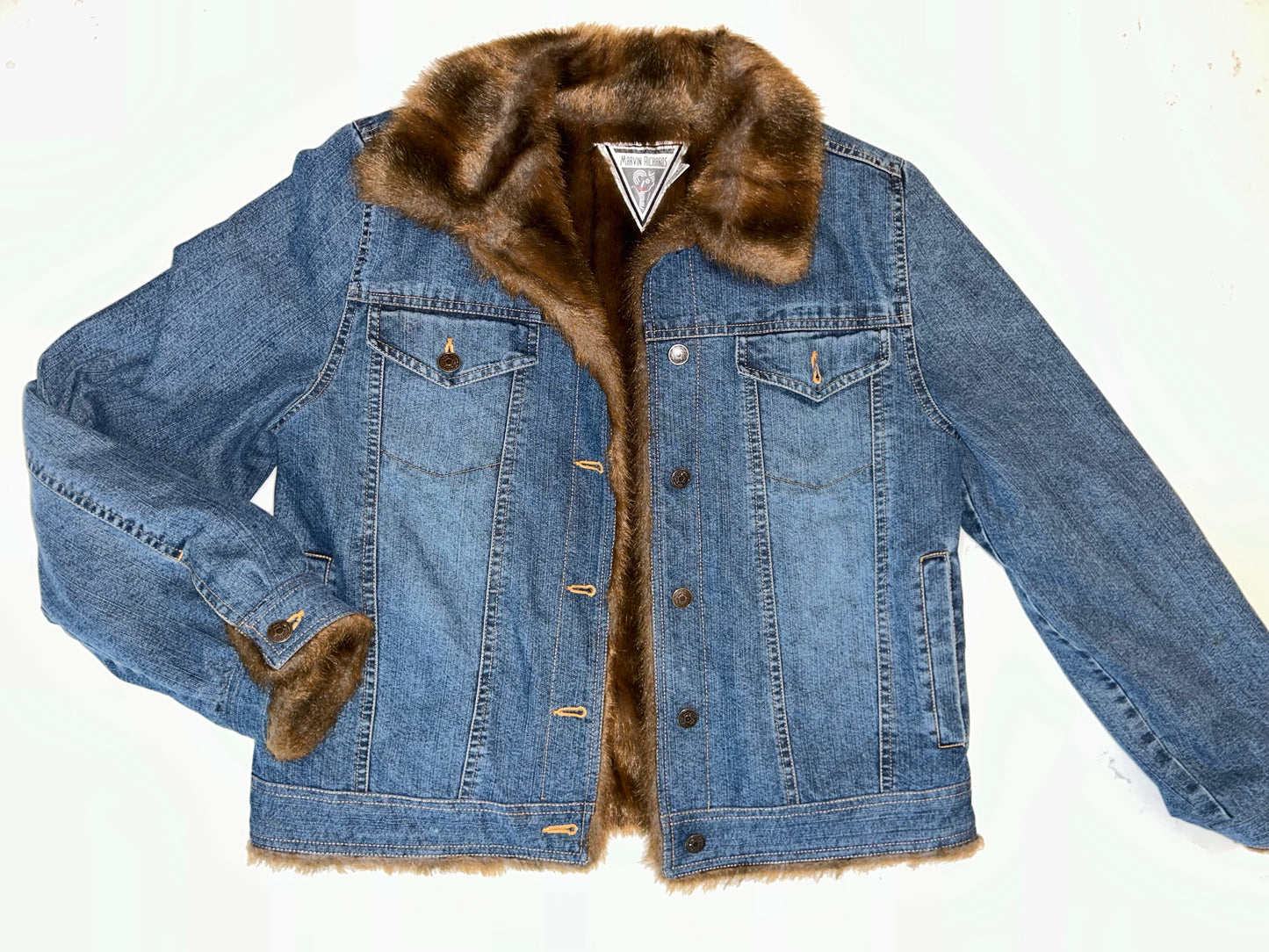 Marvin Richards Fur Jean jacket