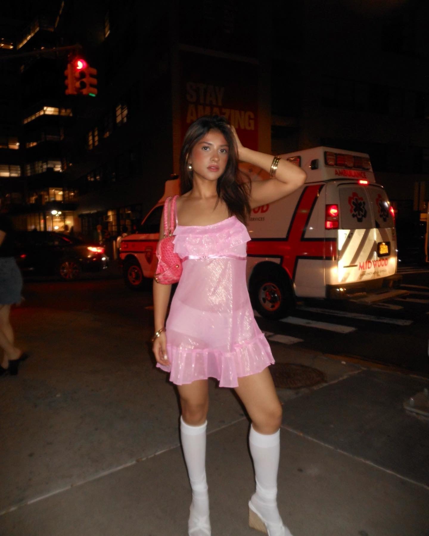 Babydoll Pink slip dress