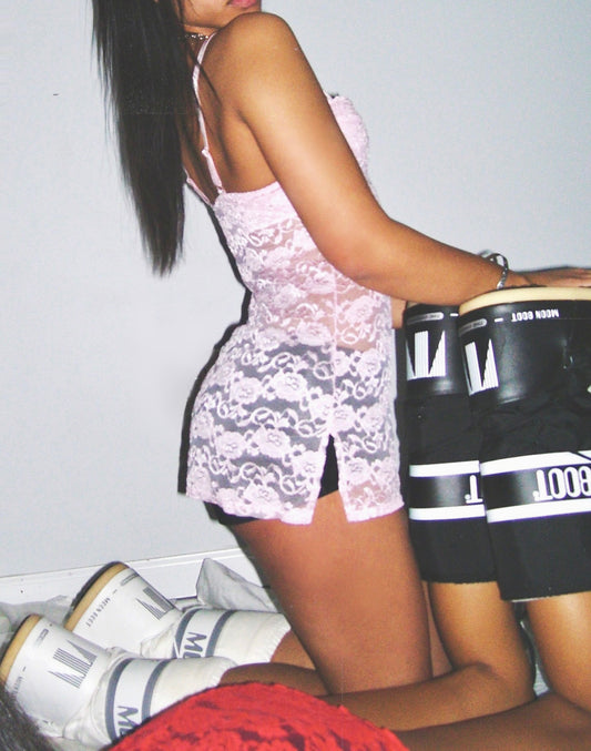 Pink mini dress